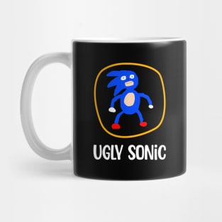 Ugly Sonic....Funny parody T-shirt Mug